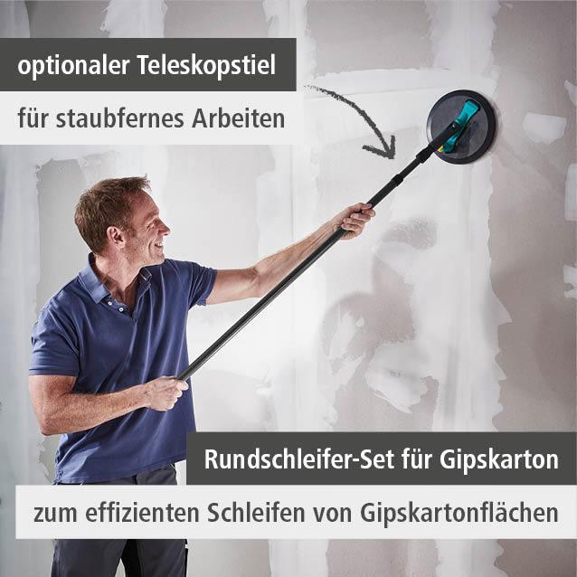 Productafbeelding wolfcraft 1 Cilindrische schuurset gips sk. 3 st. Ø225mm (120)