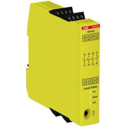 ABB SSR20 Sicherheitsrelais Relaisausgänge 3 NO + 1 NC 2TLA010051R0000, Relais