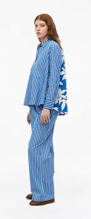 Immagine prodotto s.Oliver Gestreifte Baumwoll-Bluse mit Raffung und All-over-Print (32)