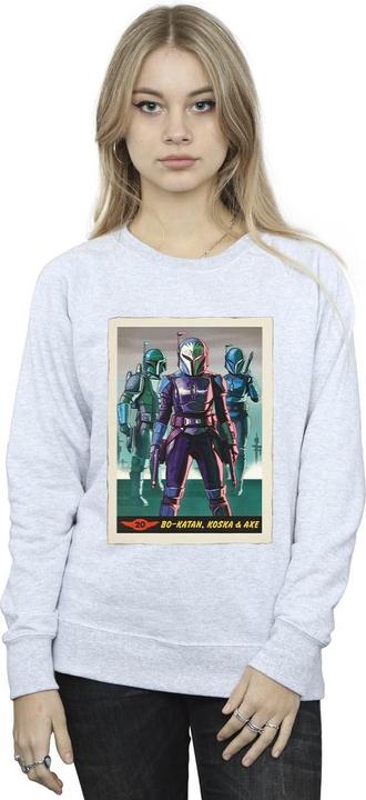 Actual product image Star Wars Womens/Ladies The Mandalorian Bo-Katan Koska and Axe Sweatshirt (XL)