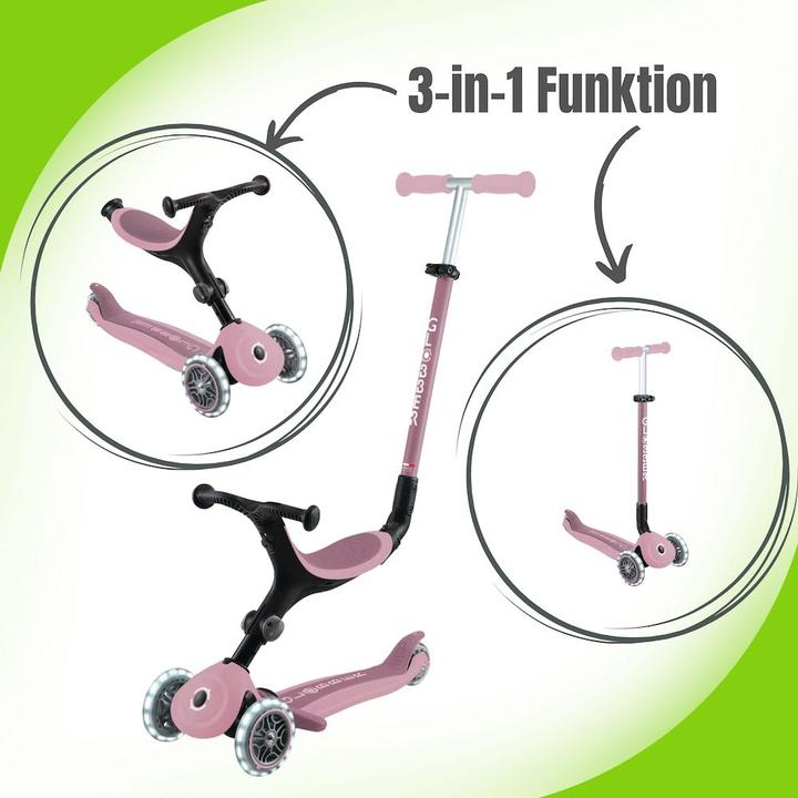 Actual product image Globber Go-Up Active Lights 3-in-1 children's vehicle