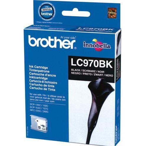 Thumbnail - Brother, Druckerpatrone, LC970BKBP - Schwarz - Original - Blisterverpackung (BK)