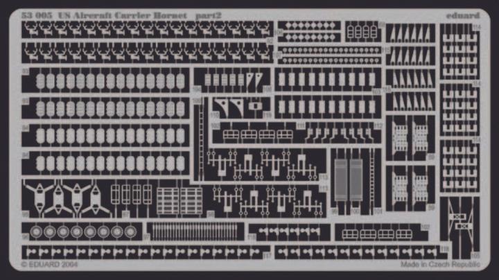 Actual product image Eduard Aircraft Carrier USS Hornet CV 8 Photo Etching Set