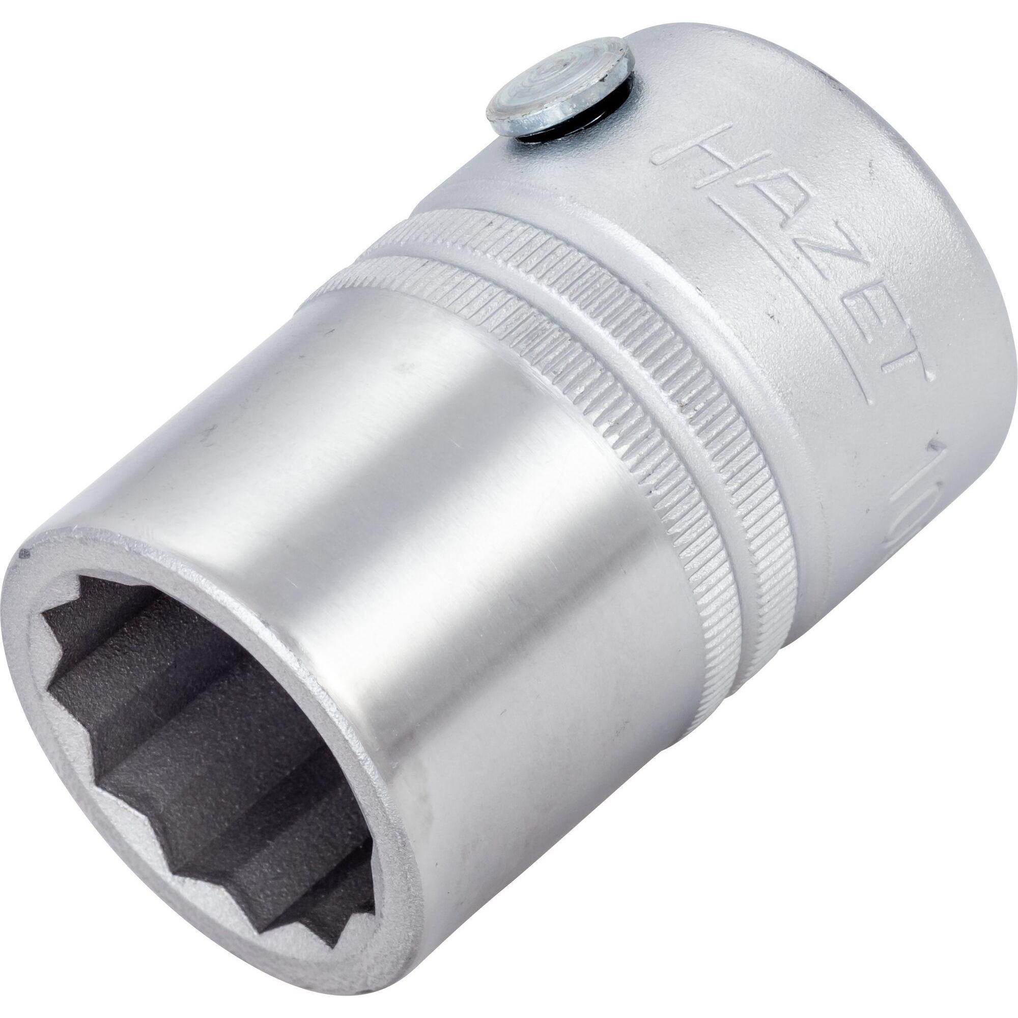 HAZET, Steckschlüssel + Stecknuss, Steckschlüsseleinsatz ∙ Doppelsechskant 1000Z-22 ∙ Vierkant20 mm (3/4 Zoll) ∙ Aussen ...