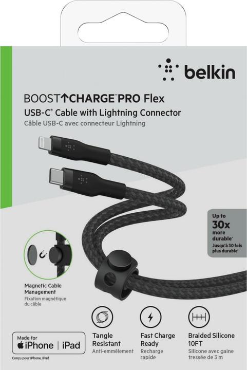 Actual product image Belkin USB C — Lightning (3 m, USB 3.2 Gen 1)