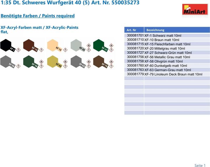 Actual product image Mini art Heavy throwing device 40