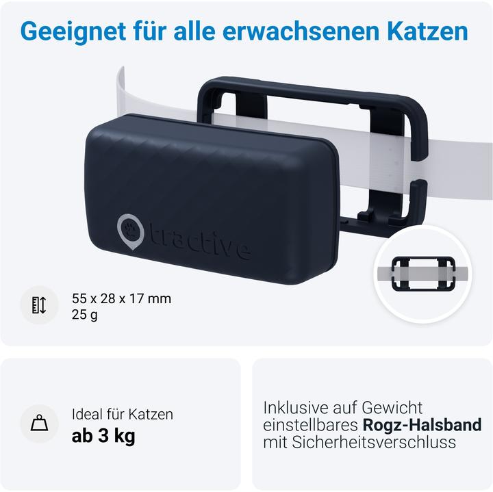 Produktbild Tractive CAT Mini GPS Tracker für Katzen (Katze, Allgemein)