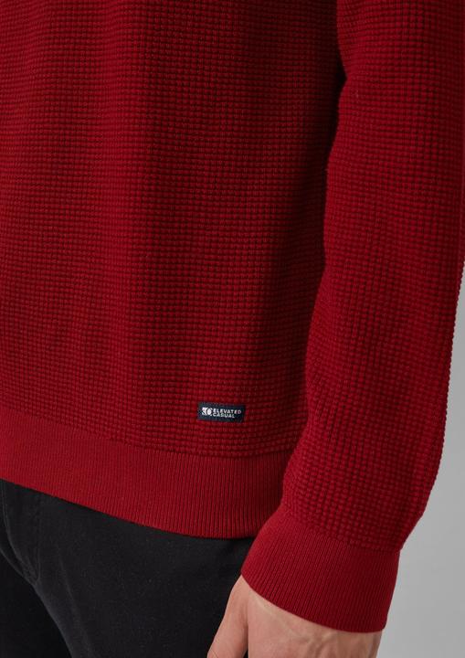 Produktbild s.Oliver Strickpullover Strukturmikx-Pullover aus reiner Baumwolle mit Rollkragen (M)
