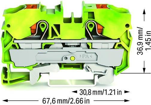 Produktbild Wago Schutzleiterklemme 10 mm Push-