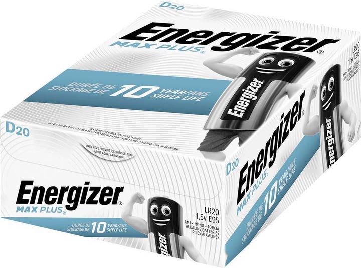 Image du produit Energizer Max Plus (20 pcs, D, 16000 mAh)