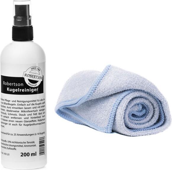 Actual product image Robertson Billiard Ball Cleaner 200 ml Pressure Sprayer with Microfibre Cloth