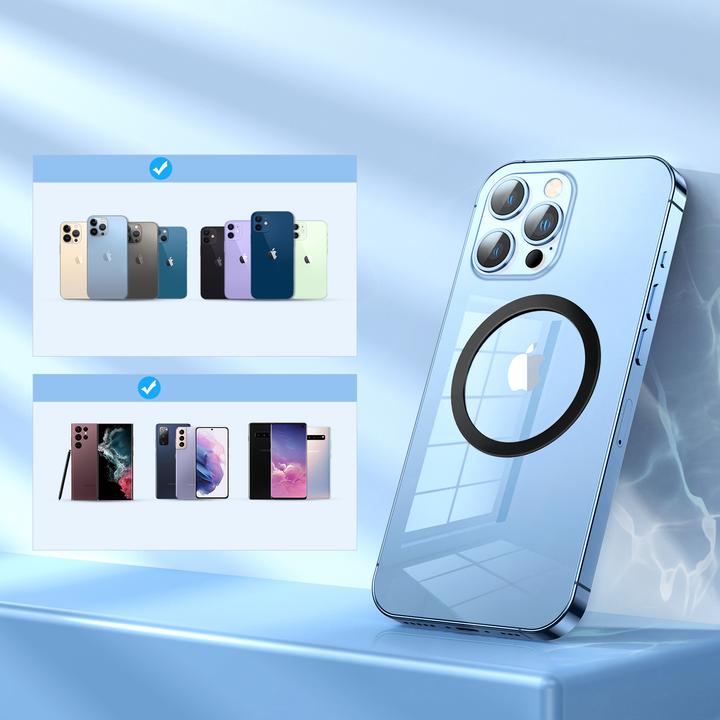 Immagine prodotto Joyroom set di anelli magnetici in metallo per smartphone 2 pezzi rosa (JR-Mag-M3)