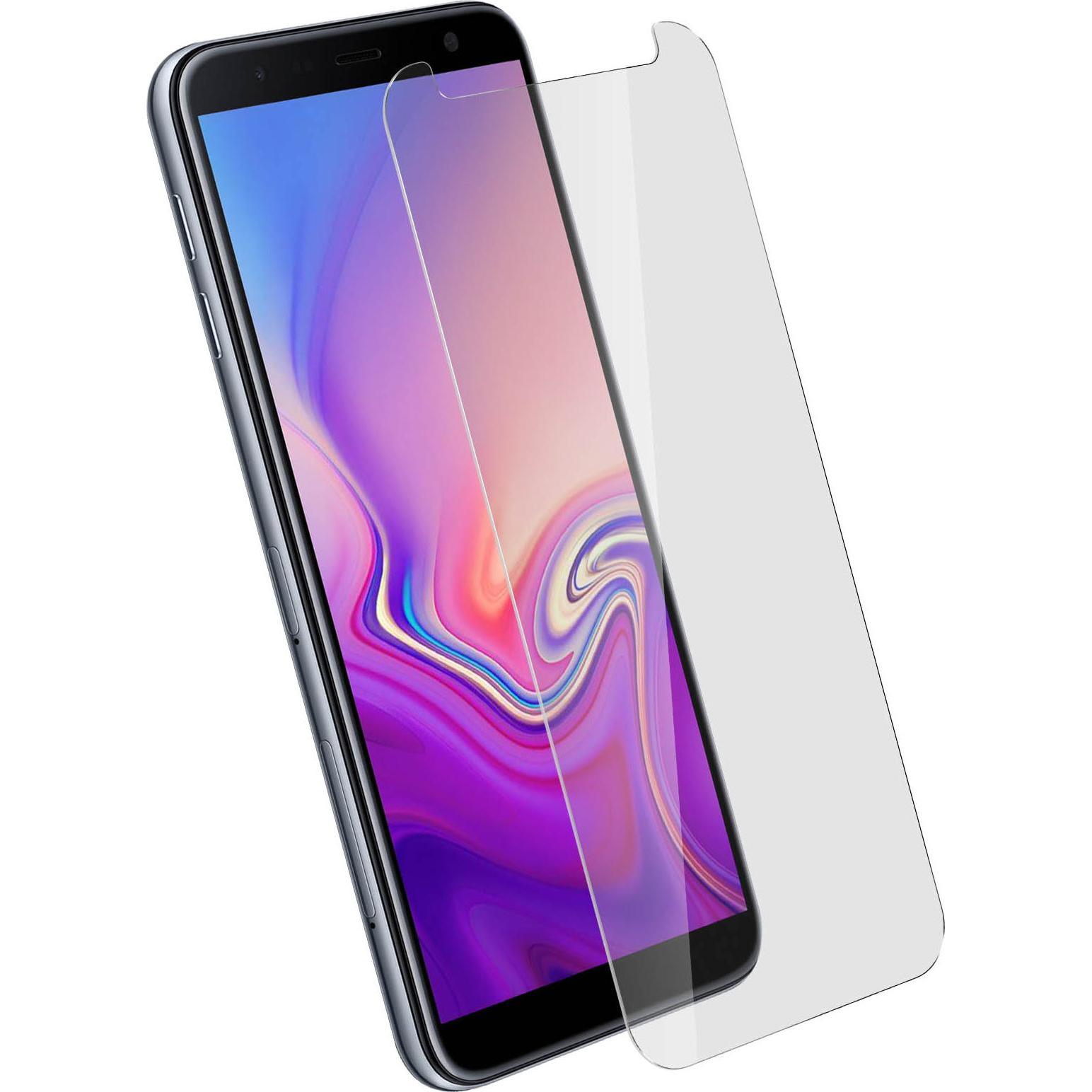 Avizar Kristallklare Folie, Glas-Displayschutz (1 Stück, Samsung Galaxy J6+), Smartphone Schutzfolie, Transparent