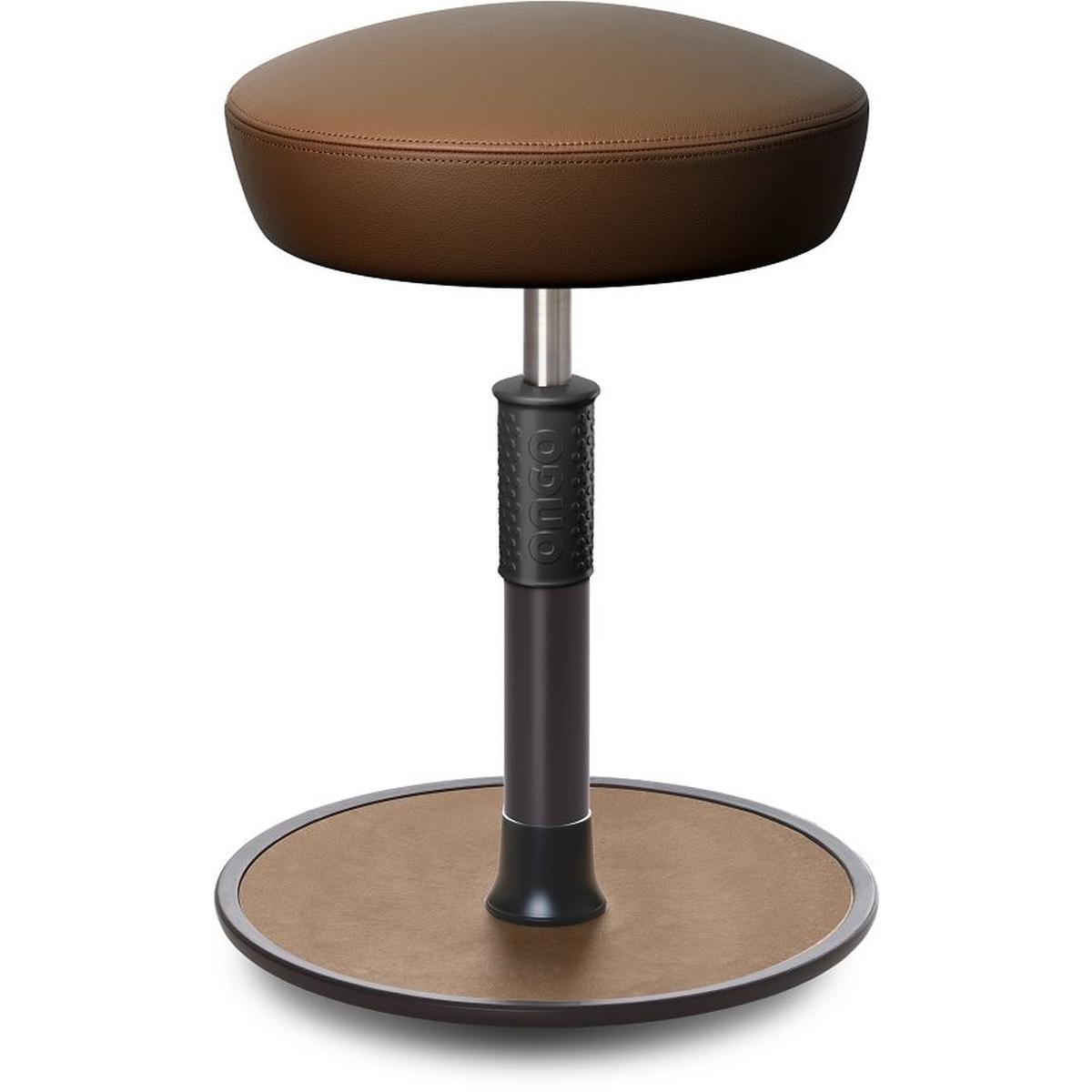 Ongo, Bürostuhl, Sitz- Stehhocker Free Regular Hutsitz Boxmark Leder Braun schwarz /Natur