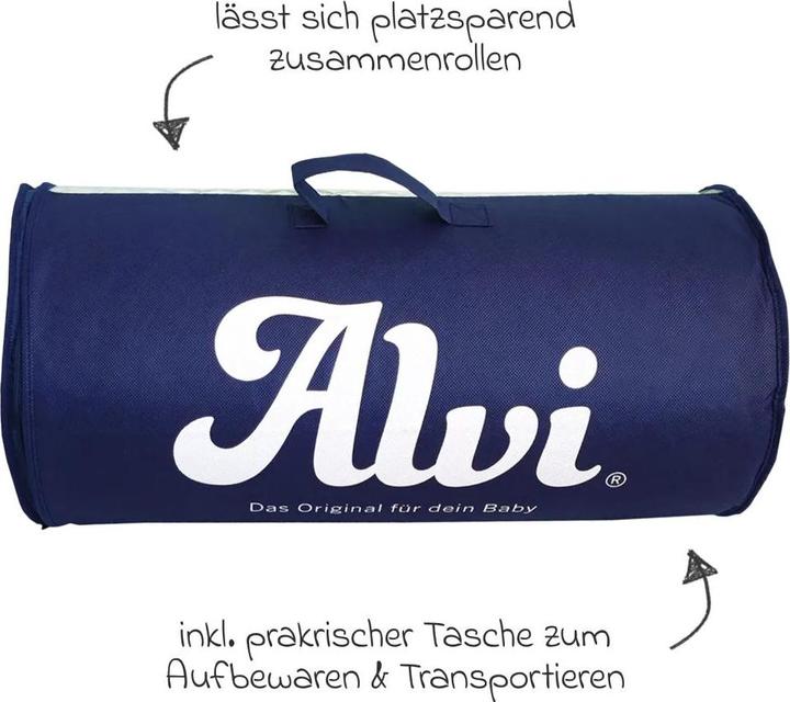 Actual product image Alvi Travel cot mattresses Travel cot roll-up mattress incl. storage bag 60 (60 x 120 cm)
