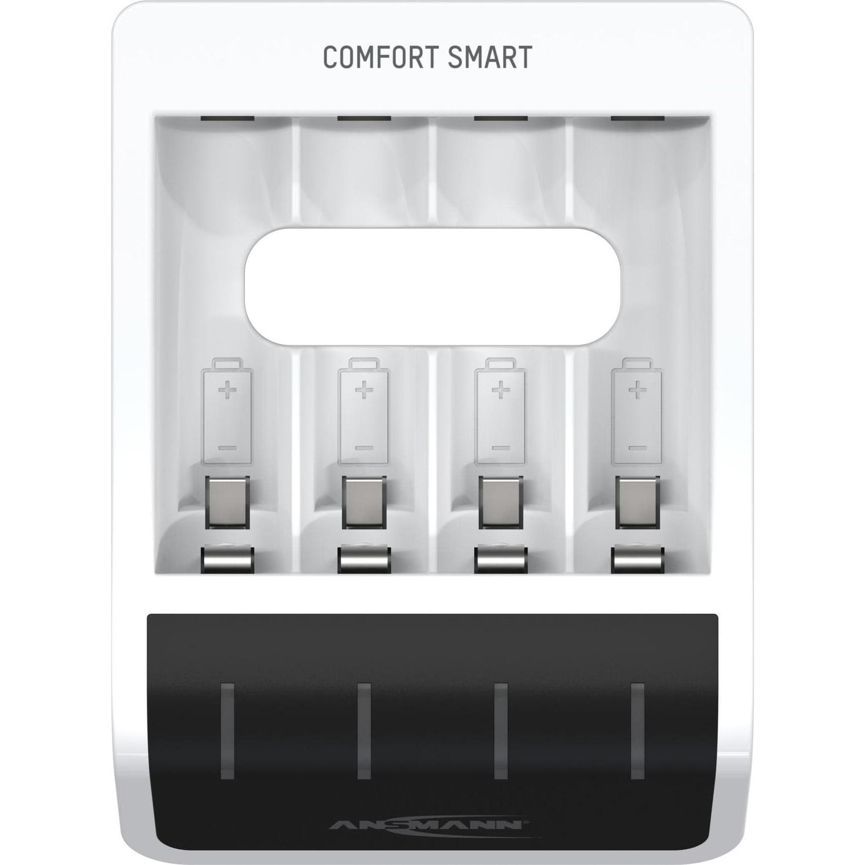 Thumbnail - Ansmann Comfort Smart (4 Stk., AA, 800 mAh, Ladegerät inkl. Akku), Akku Ladegerät