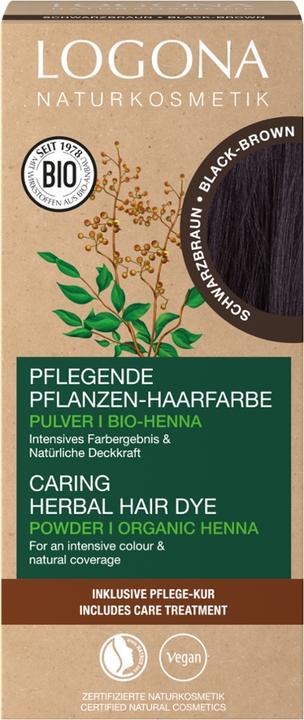 Produktbild Logona Pflegende Pflanzen-Haarfarbe Pulver Schwarzbraun (101 schwarz intense)