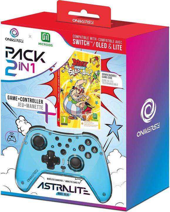 Oniverse Astralite controller + Astérix et Obélix Slap them all! (Code dans la boîte) (Switch, Switch Lite, Switch OLED, EN)