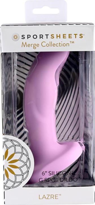 Actual product image Sportsheets Merge Collection - Lazre - 6" Solid Silicone G-Spot Dildo