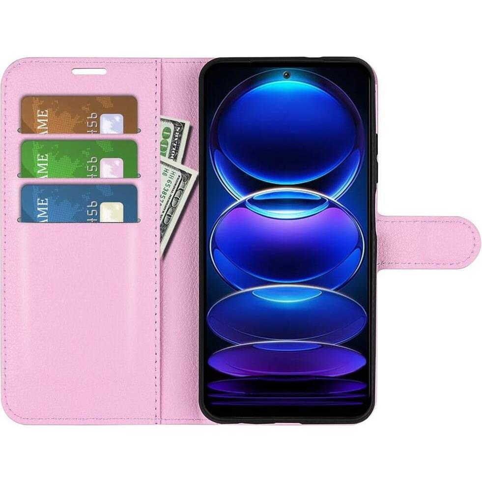 Thumbnail - Cover-Discount Xiaomi Poco X5 - Leder Etui Hülle rosa (Xiaomi Poco X5, Xiaomi Redmi Note 12 5G), Smartphone Hülle, Rosa