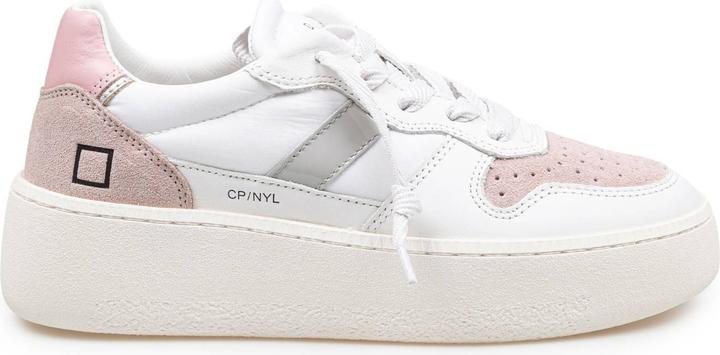 Image du produit D.a.t.e. D.a.t.e sneakers court platform in leather and suede white and pink (40)