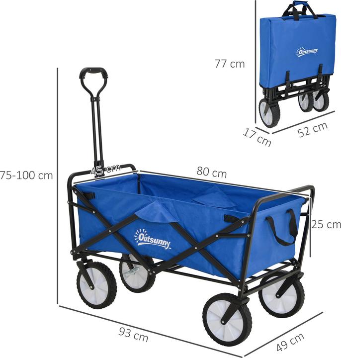 Produktbild Outsunny Bollerwagen faltbar