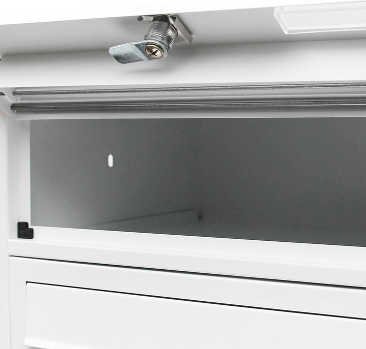 Produktbild Wiltec 12er Briefkastenanlage weiss 2x6 Fächer Standbriefkasten Briefkasten Post