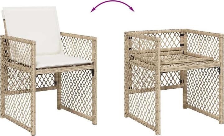 Produktbild vidaXL Garten Essgruppe (165 x 106 x 73 cm)