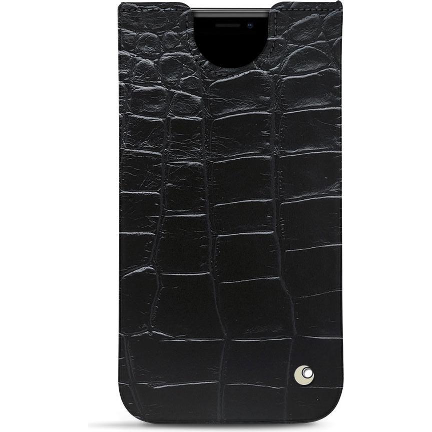 Noreve Lederschutzhülle (Apple iPhone 11 Pro), Smartphone Hülle, Schwarz