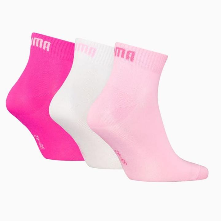 Produktbild Puma Socken Söckchen 3 Paar Quarter Uni Rosa/Weiss (3er Pack, 39 - 42)