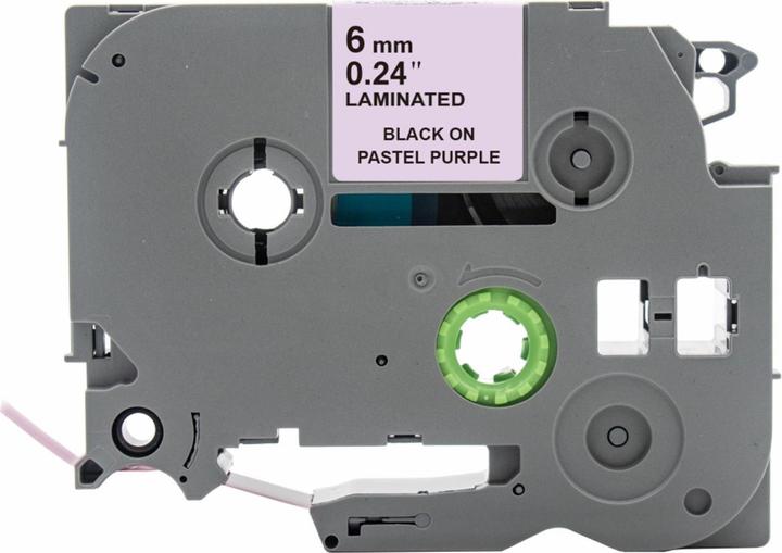 Image du produit Hermex Alternatives Etikettenband zu Brother TZe-MQF11 Beschriftungsband (0.60 cm, Noir, Violet)