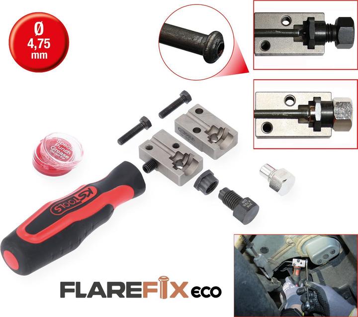 Produktbild KS Tools FlareFix eco 4.75 mm Universal-Bremsleitungs-Bördelgerät-Satz