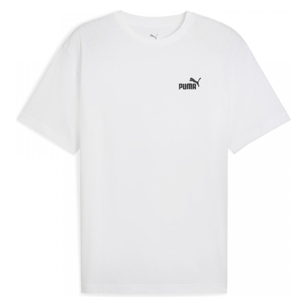 Puma, Mannen, Sportief Shirt, Ess Relaxed Klein Nr. 1 Logo T-shirt (S), Groen, S