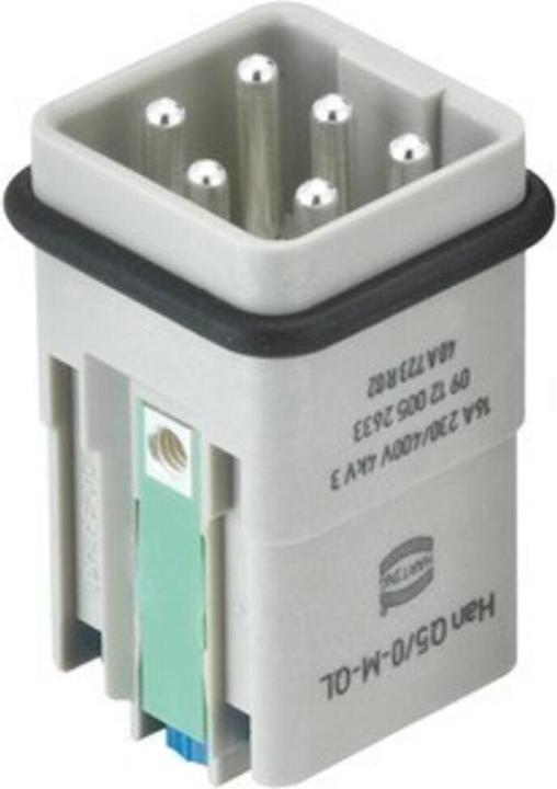 Harting 09 12 005 2633 Stift indsats Han® Q 5 + PE Han-Quick Lock® 1 st.