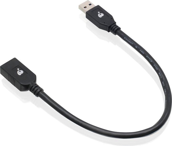 Image du produit Iogear Câble d'extension USB 3.0 mâle (0.30 m, USB 3.2 Gen 1)