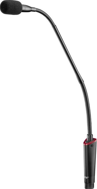Actual product image JTS Electret gooseneck microphone with on/off push-button