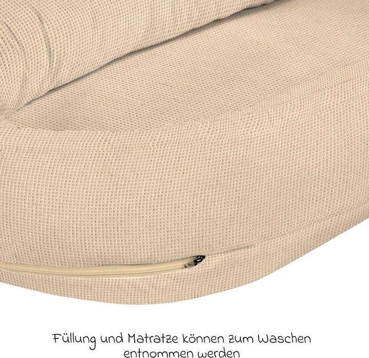 Actual product image Alvi Babynestchen & Bettschlangen Schlummer-Nestchen - Waffelpique