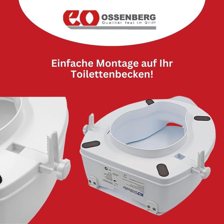 Produktbild Ossenberg Toilettensitzerhöhung mit Deckel (Toilette)