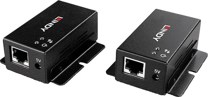 Actual product image Lindy 50m 2 port USB 2.0 Cat. 6 extender 50m extension for 2 USB devices with bidirectional PoC