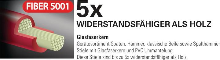 Actual product image Polet Drainage spade Fiber 5001 380 x 140 mm 850 mm with T-handle