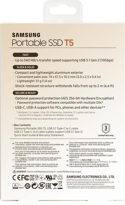 Produktbild Samsung Portable T5 (1 TB)