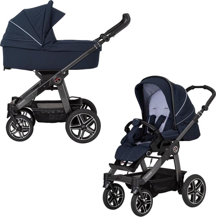Hartan Racer GTS with handbrake and folding carrycot