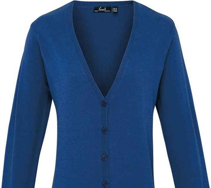 Actual product image Premier Womens/Ladies Cotton Acrylic V Neck Cardigan (46)