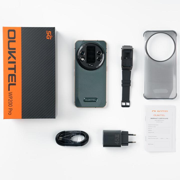 Actual product image Oukitel WP200 Pro 5G Robustes Telefon, 24 GB + 1 TB, Android 15 (1000 GB, Grey, 6.70", Dual SIM, 5G)