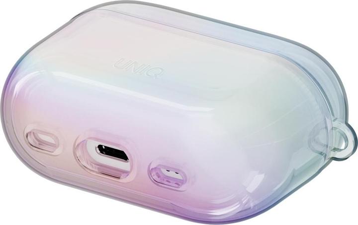 Actual product image Uniq Case Iridescia for AirPods Pro 2 Hang Case holo quartz (Charging case cover)