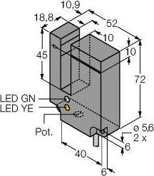 Actual product image Turck Fork light barrier