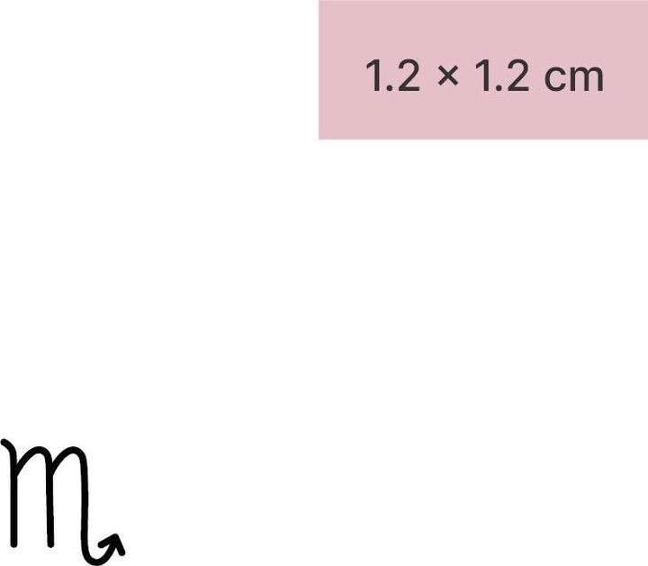 minink Tatouage temporaire - Signe astrologique Scorpion minimaliste