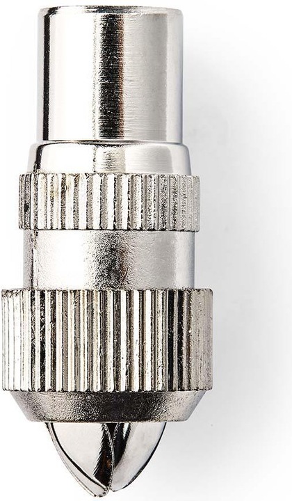 Produktbild Nedis IEC (Coax) Stecker | gerade | Stecker | Vernickelt | 75 Ohm | Schraube | Kabeleingangsdurchmes (75 dB, Antennenkabel)