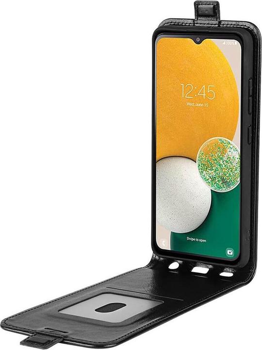 Actual product image Cover-Discount Galaxy A14 - Classic Flip Case vertical black (Samsung Galaxy A14)