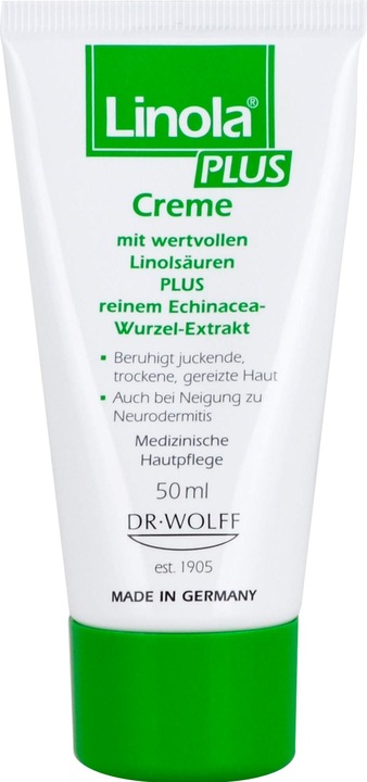 Produktbild Dr. Wolff Linola plus Creme beruhigt juckende, trockene und gereizte Haut, 50 ml Creme (50 ml, 24h Creme)